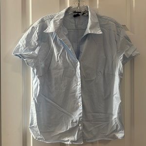 Gap Short Sleeved Broadcloth Button Down